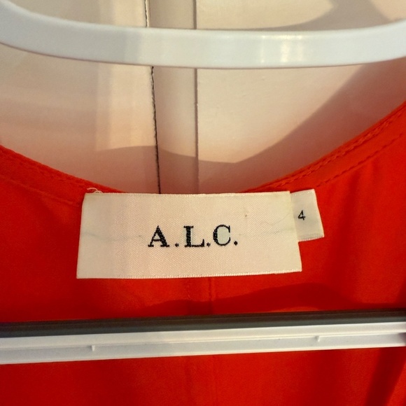 A.L.C Claire Midi Dress Red 45283 - Picture 11 of 16